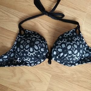 Black and white Victoria Secret bathing suit